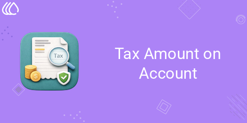 Tax Amount on Account