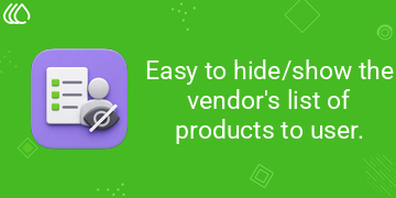 [eg_hide_vendors_V19] Easy to hide/show the vendor's list of products to user. (19.0)
