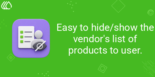 [eg_hide_vendors_V19] Easy to hide/show the vendor's list of products to user. (19.0)