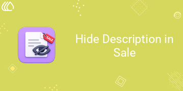 Hide Description in Sale