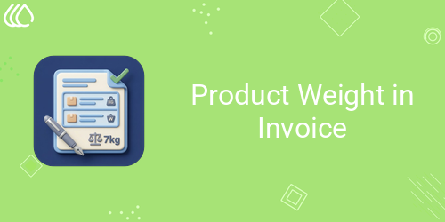 Product Weight in Invoice