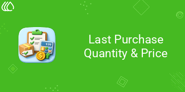 Last Purchase Quantity & Price