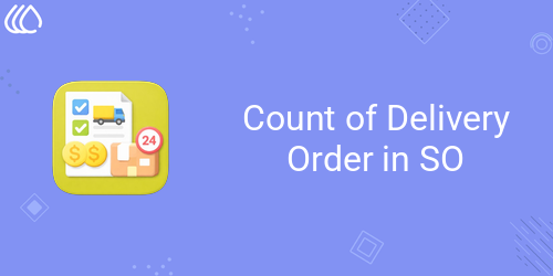 Count of Delivery Order in SO