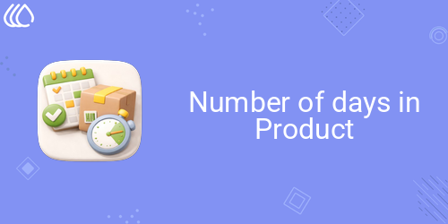 Number of days in Product