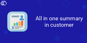 All in one summary in customer (19.0)