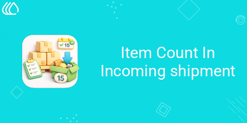 Item Count In Incoming shipment