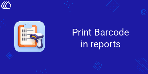 Barcode in reports