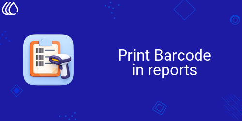 Barcode in reports