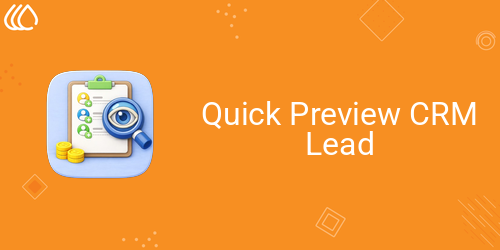 Quick Preview CRM Lead