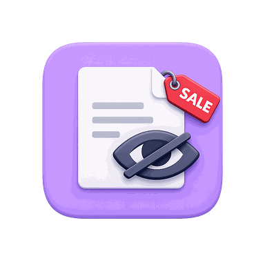 Hide Description in Sale