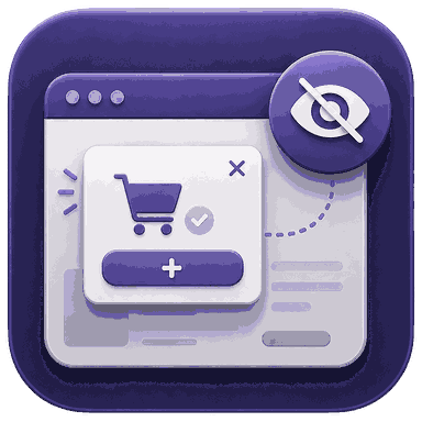 Website Hide Add to Cart Popup