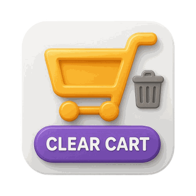 Website Shop Clear Cart