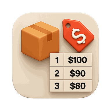 Shop Price Tiers Based On Quantity